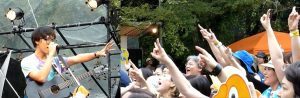 お互いの掛け声がこだまする