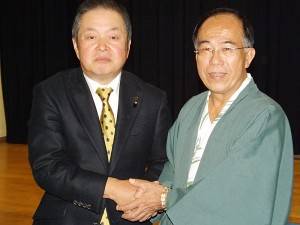 熊本電鉄中島社長と礁渓郷林郷長
