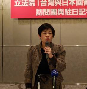 此次參訪團團長立法委員黃文玲表示透過和日本國會議員、大臣以及日本智庫等組織交流意見，收穫良多