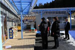 岩手縣吉里吉里臨時保育園現況，已增列為紅十字會的援建項目之一