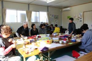 中華民國紅十字會與日本赤十字會人員一同訪視組合屋居民