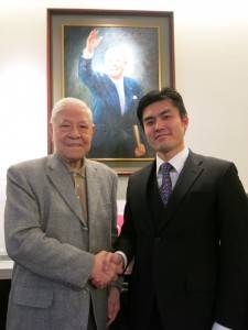 安西直紀氏は台湾訪問中に李登輝氏とも単独会見を行った