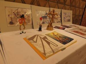 會場展示代表新竹縣的文創作品
