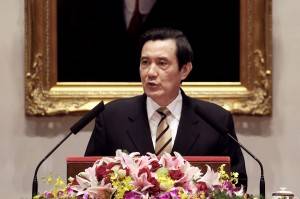 23日に記者会見を行った馬英九(写真提供:中央社)