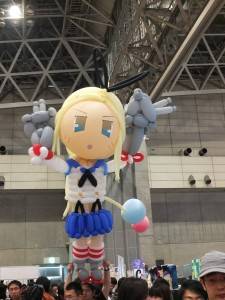 會場有許多動漫相關攤位和作品，讓人見識到日本的創作潛力