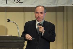 駐日代表處副代表余吉政呼籲在場日商能循與台企業合作的模式，攜手進軍第三地市場