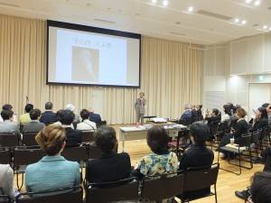 張炳煌稍後也在演講中暢談于右任的生平及書法成就