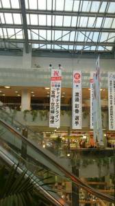宮崎空港内に告知