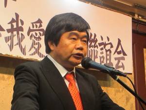 協賛する台北駐福岡経済文化弁事処の戎義俊処長
