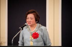 第６屆世華日本分會會長河維寧感謝大家的支持