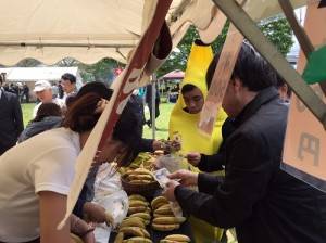 4月30日在尤加利之丘綠之祭進行銷售的集集山蕉獲得日本民眾的喜愛,一下子就銷售一空了