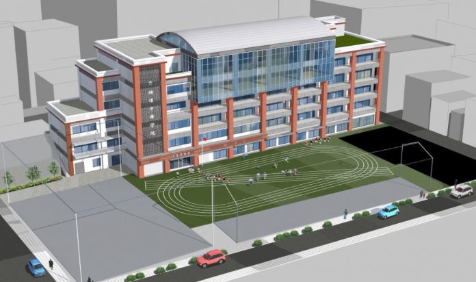 橫濱中華學院改建示意圖