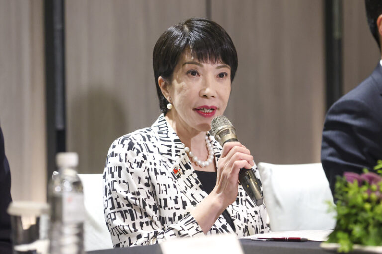 高市早苗前経済安全保障相が台湾で演説