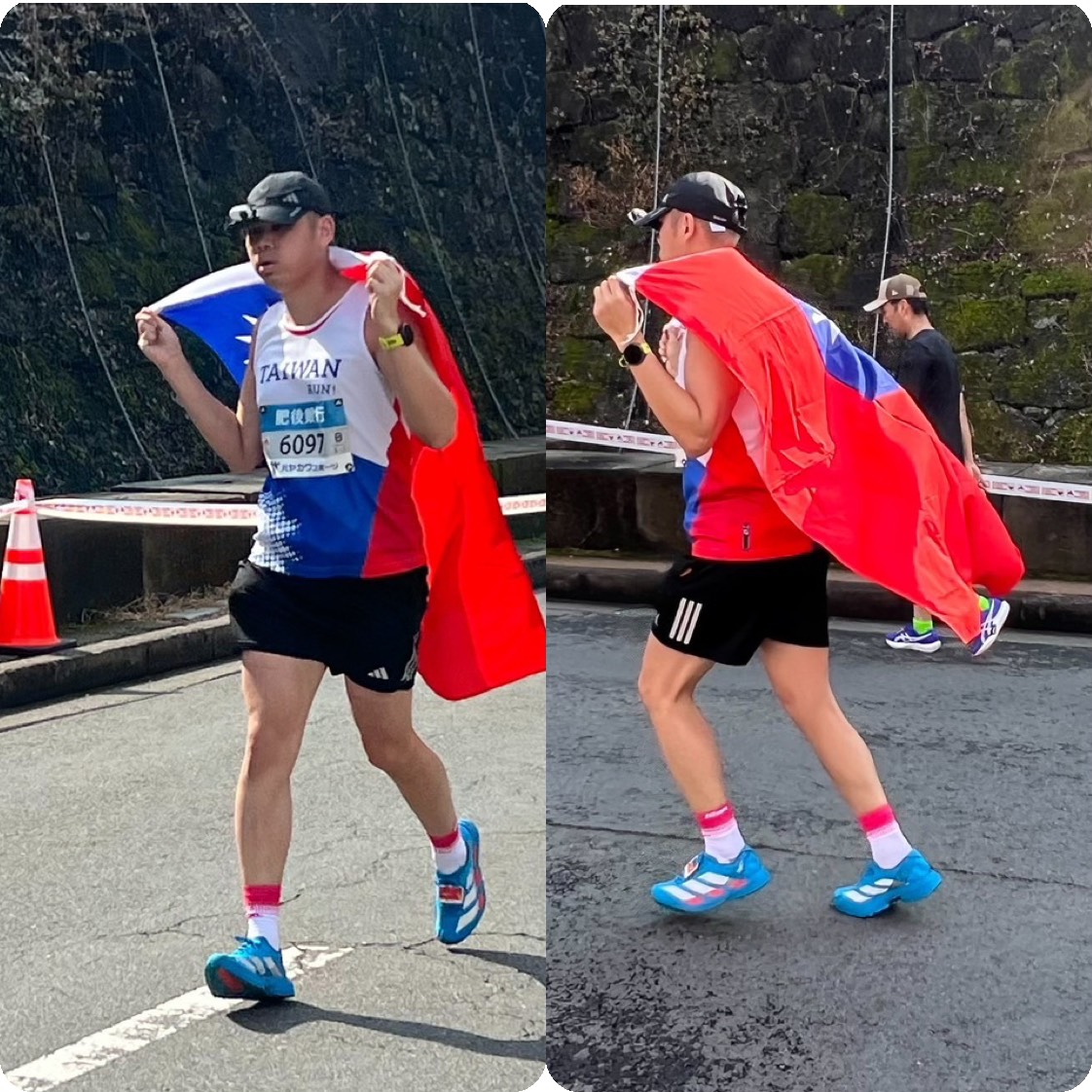 台湾からも多数参加、国旗なびかせ疾走　1万4518人が駆けた熊本城マラソン