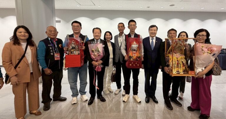北港媽祖抵東京成田機場 迎駕盛況空前　臺日宗教文化交流寫歷史新頁